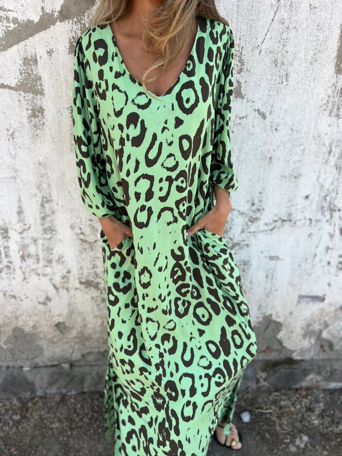 Abril | Vestido Largo con Bolsillos Chic
