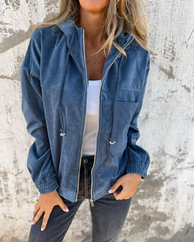 Janey | Chaqueta de Pana con Capucha