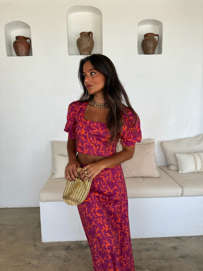 Elsa | Conjunto Chic de Top y Falda