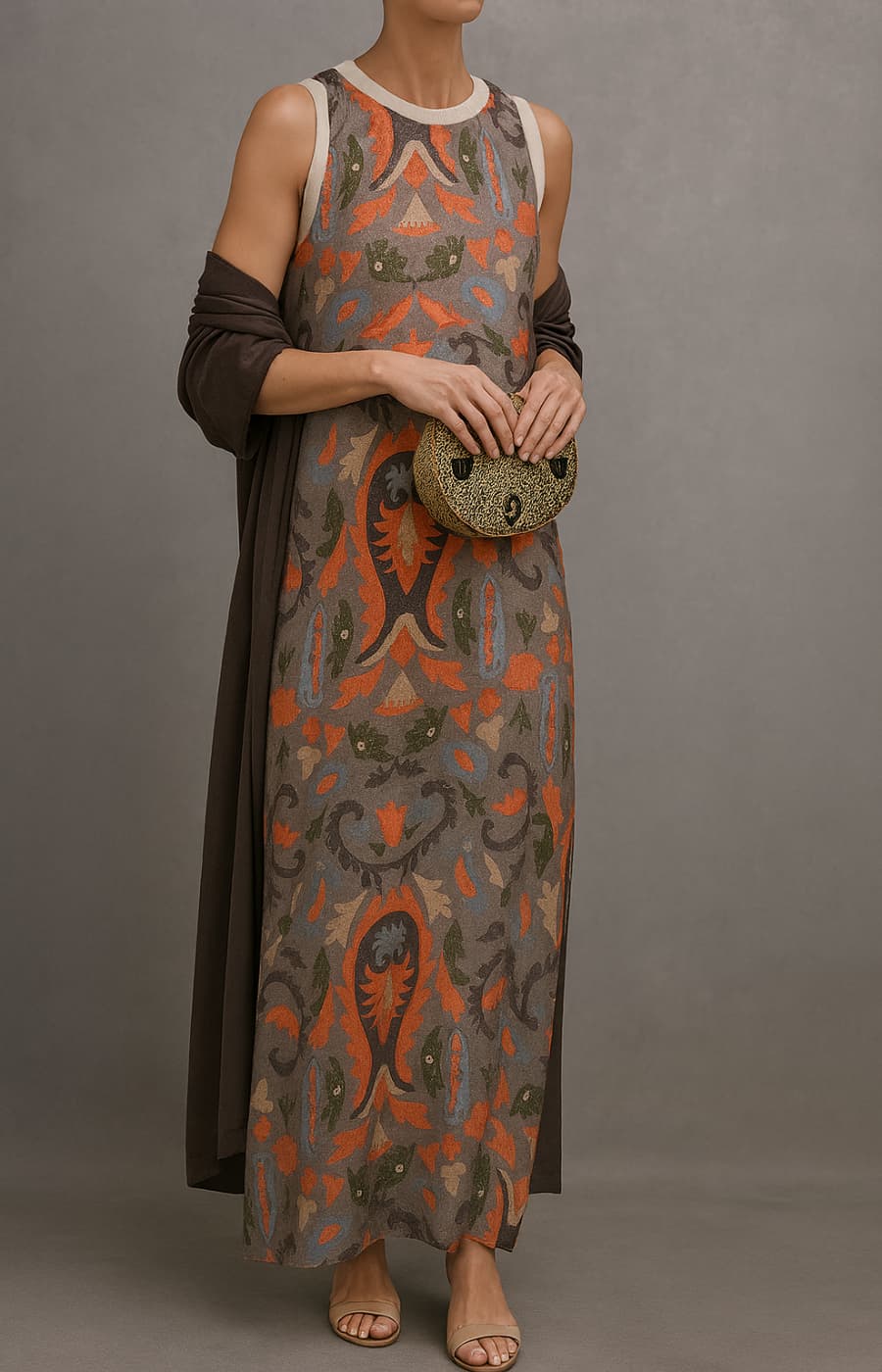 Susan™ | Vestido Bohemio de Noche con Estola