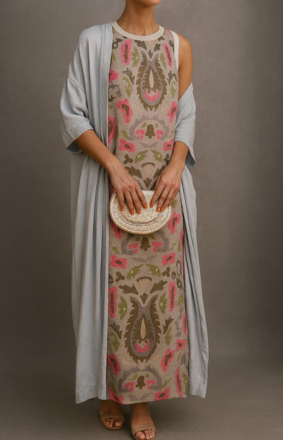 Susan™ | Vestido Bohemio de Noche con Estola