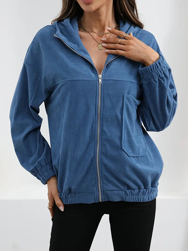 Janey | Chaqueta de Pana con Capucha