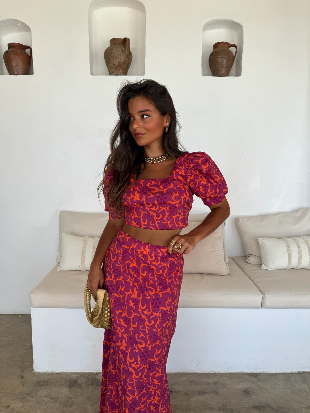 Elsa | Conjunto Chic de Top y Falda
