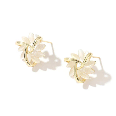 Pendientes de Pétalos Dorados