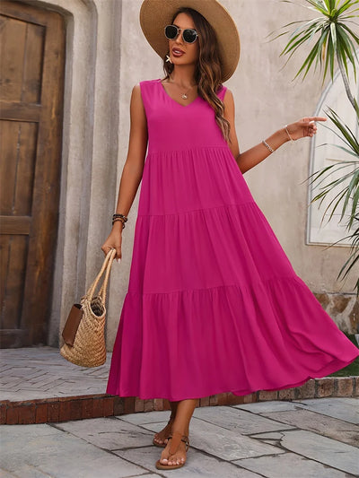 Sanz | Vestido Rojo de Verano