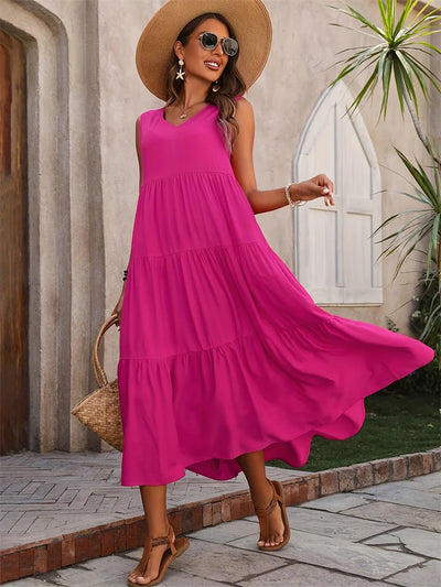 Sanz | Vestido Rojo de Verano