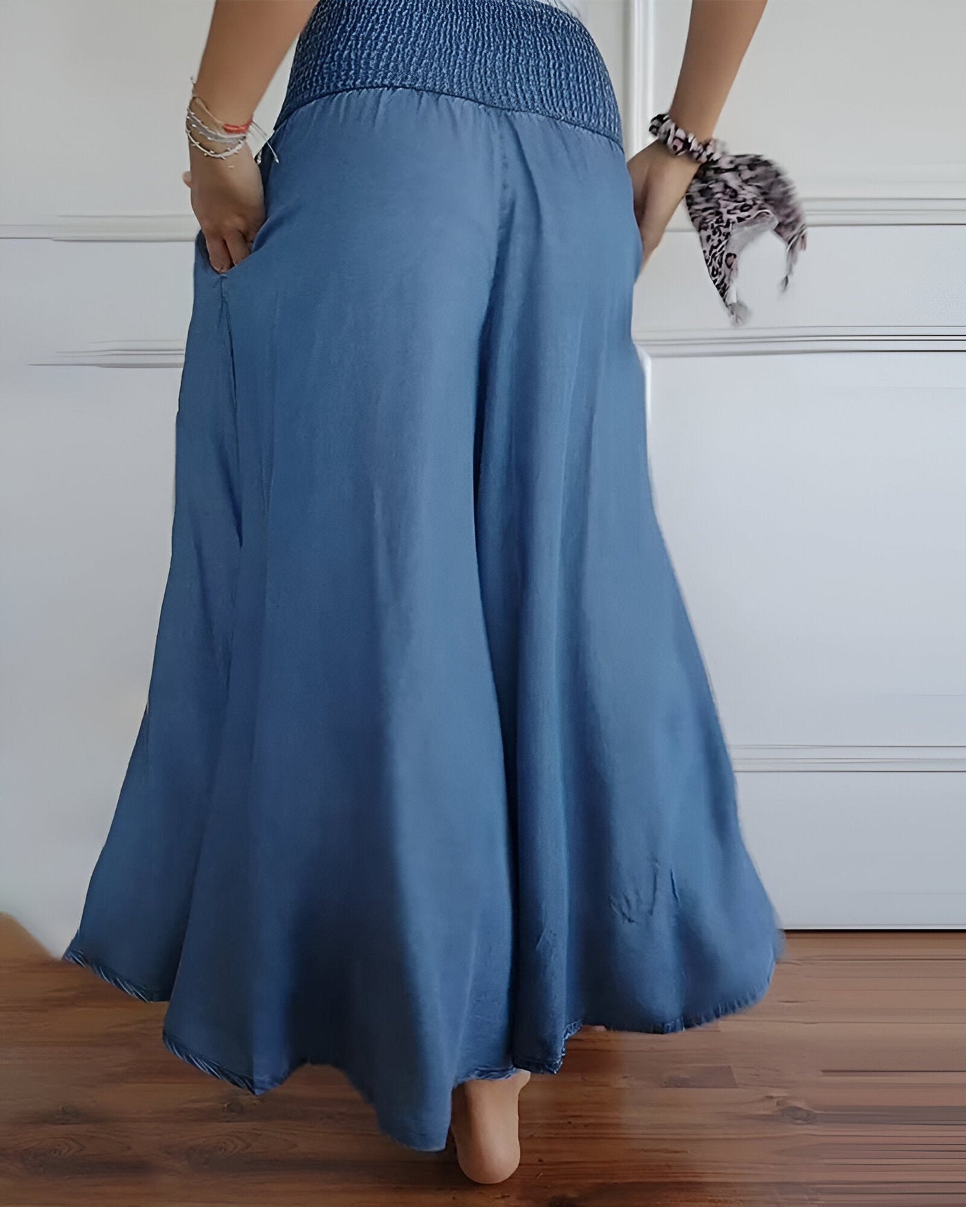 Amalia™ | Flödande Byxkjol med Smockmidja