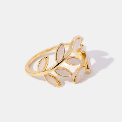 Anillo de Hojas Doradas