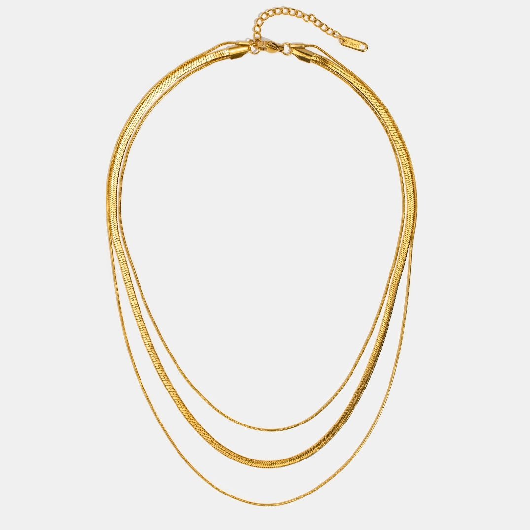 Collar Doble Dorado Minimalista
