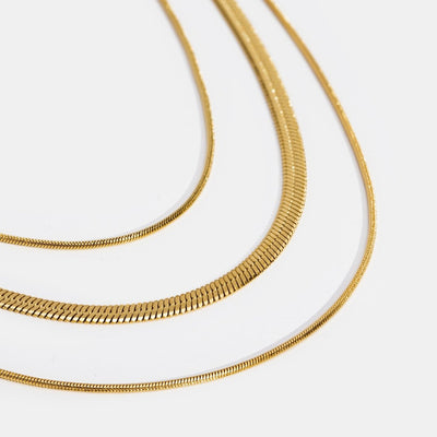 Collar Doble Dorado Minimalista