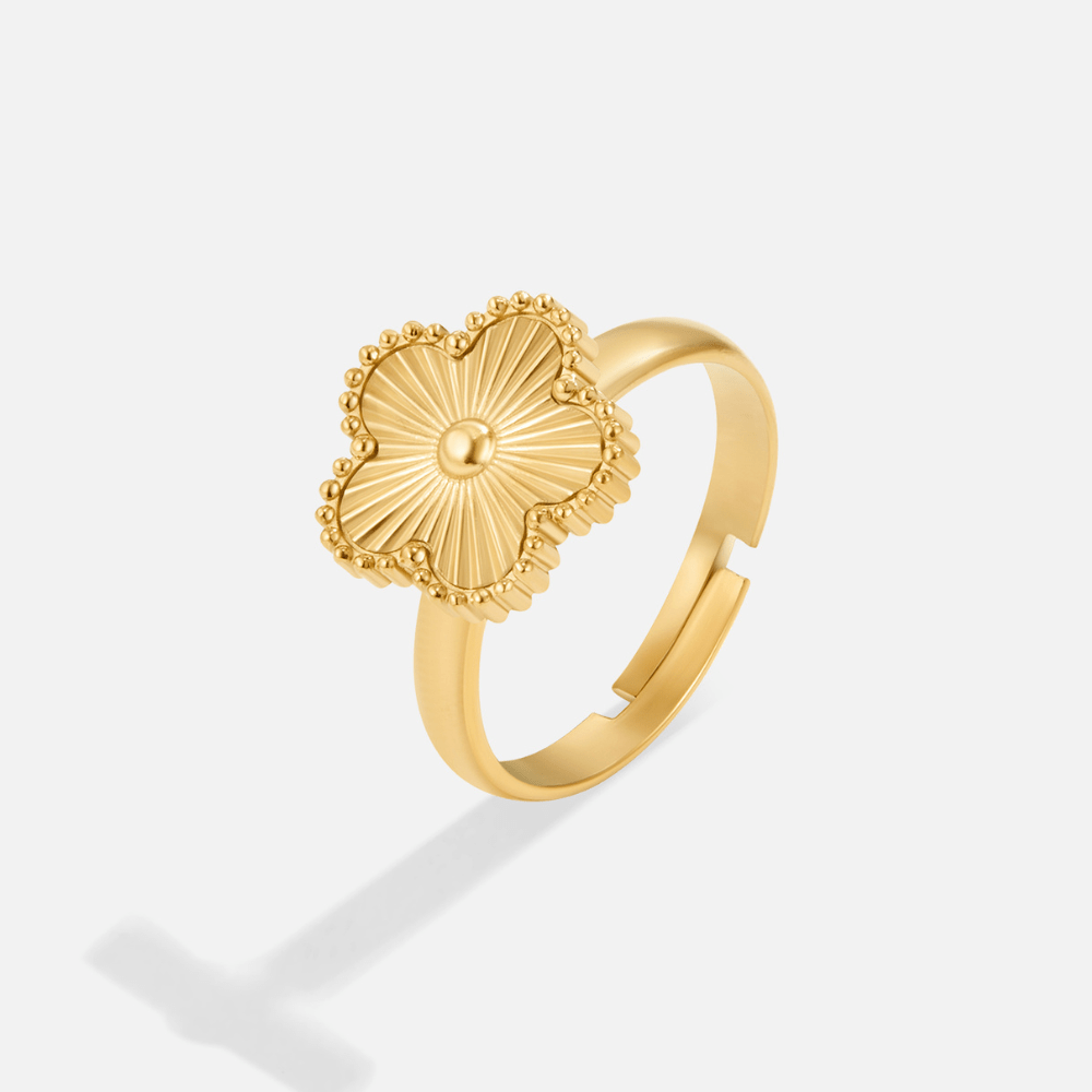 Anillo Trébol Dorado