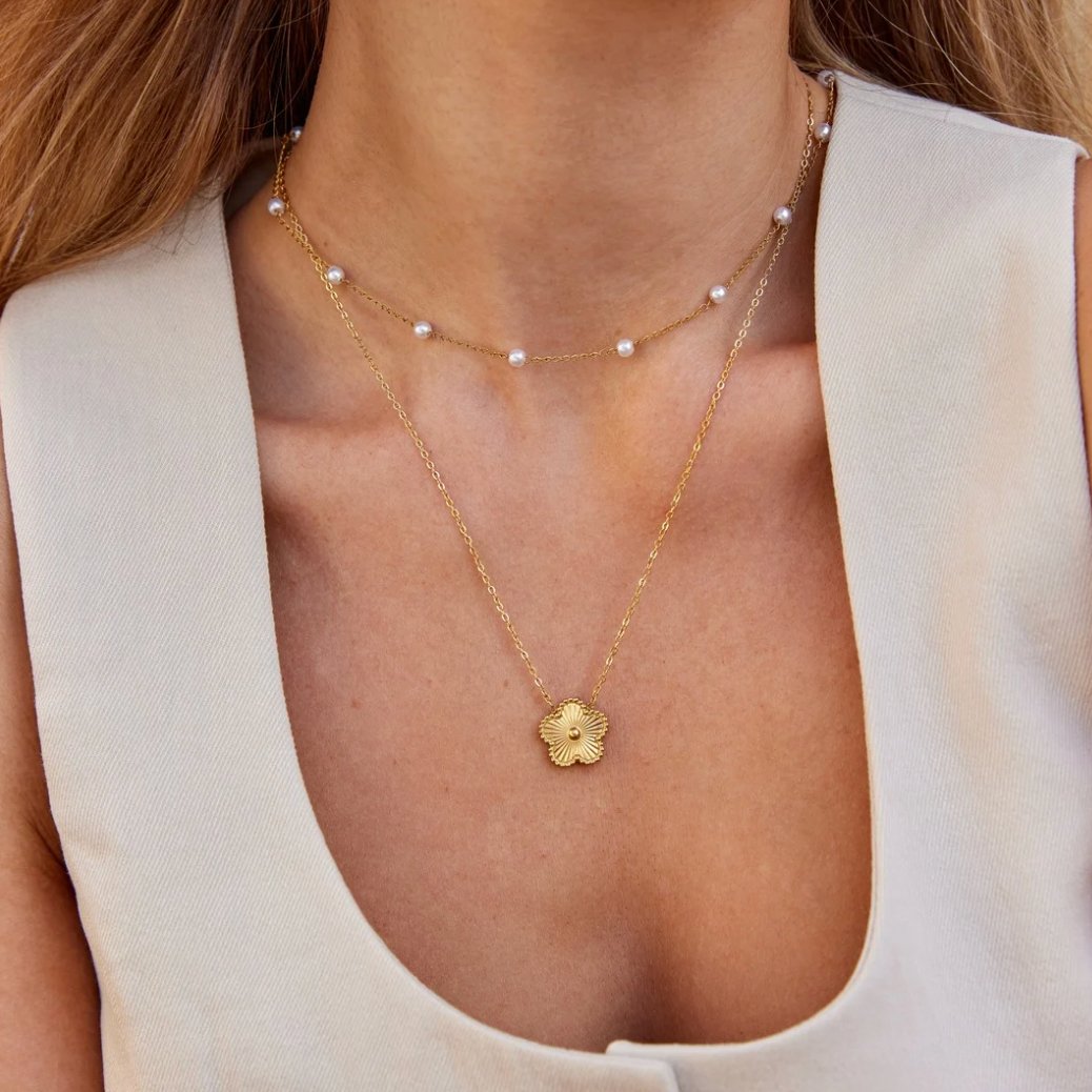 Collar Nura con Perlas